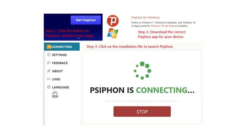 بررسی فیلترشکن Psiphon