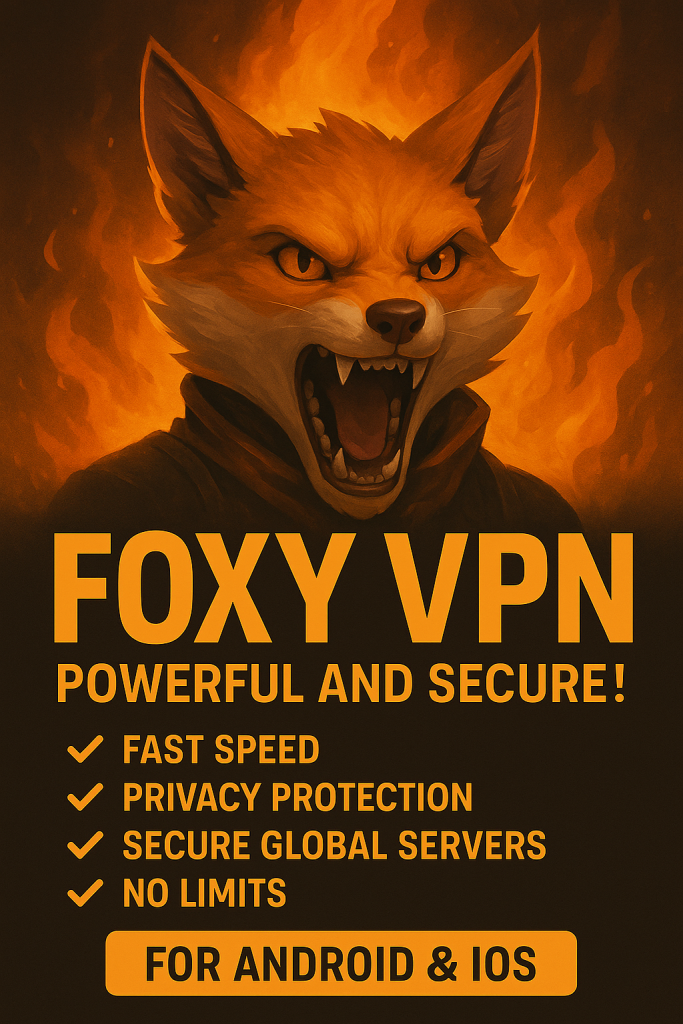 دانلود فیلتر شکن داغ و پرسرعت روباه Foxy VPN